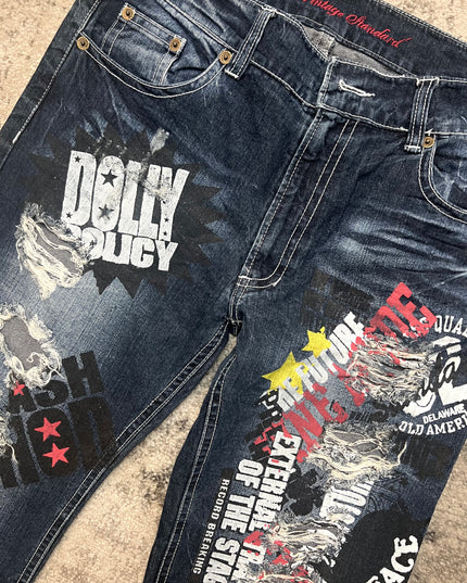 DOLLY POLICY "PROPAGANDA" DENIM