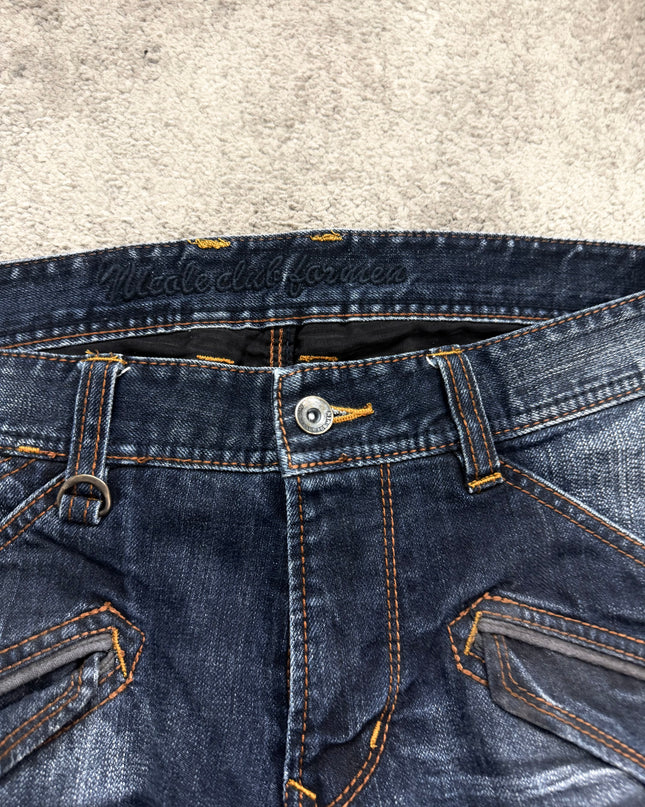 NICOLE CLUB "TWIN ZIP" DENIM (M)