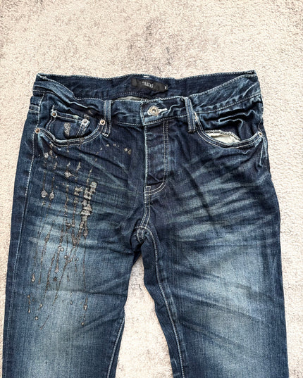 TRAVAS "NOCTURNE PAINT-SPLASH" DENIM