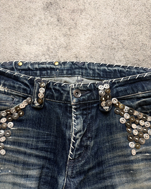 BUFFALO JEANS "RIOT STUD" DENIM