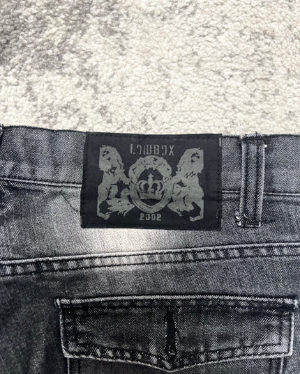 LOWBOX BLACK FLARE DENIM