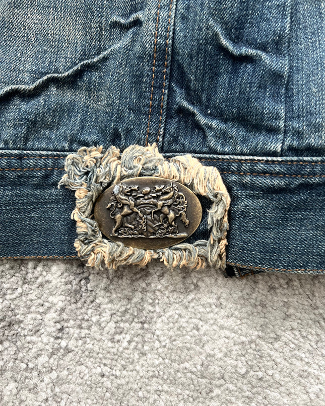 CASVA "REBEL FUR" DENIM JACKET