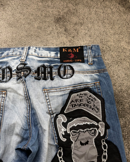 KOSMO LUPO "CRACKED LIGHT" DENIM (M)