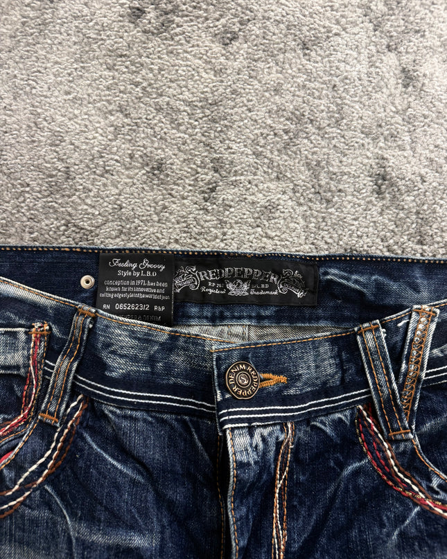 RED PEPPER "CONTRAST STITCH" DENIM (L)
