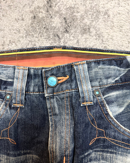 EDWIN XVS "RUSTLINE FADE RIDER" DENIM