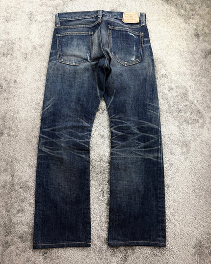 BACKNUMBER "FRAYED MIDNIGHT" DENIM (S-M)