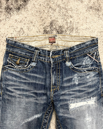 JACKROSE DISTRESSED SCRATCH DENIM