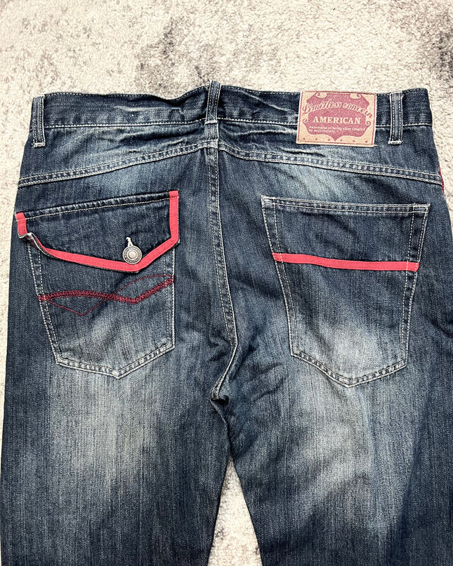LOWBOX "SCARLET STITCH" DENIM