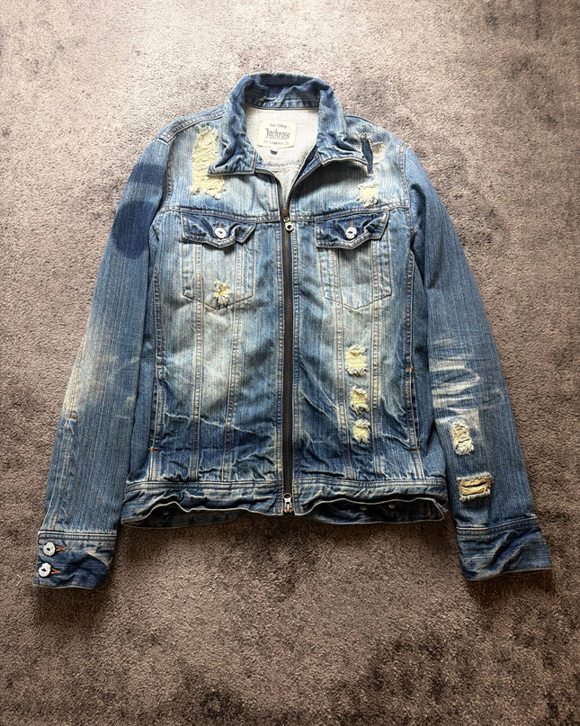 JACKROSE "BROKEN FADE" DENIM JACKET (M)