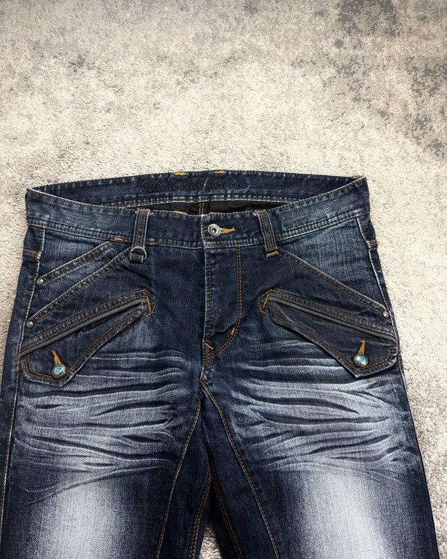 NICOLE CLUB "TWIN ZIP" DENIM (M)