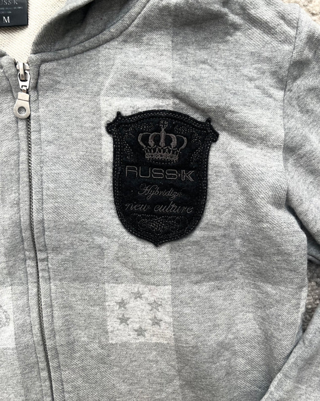 RUSS-K PATCH ZIP HOODIE