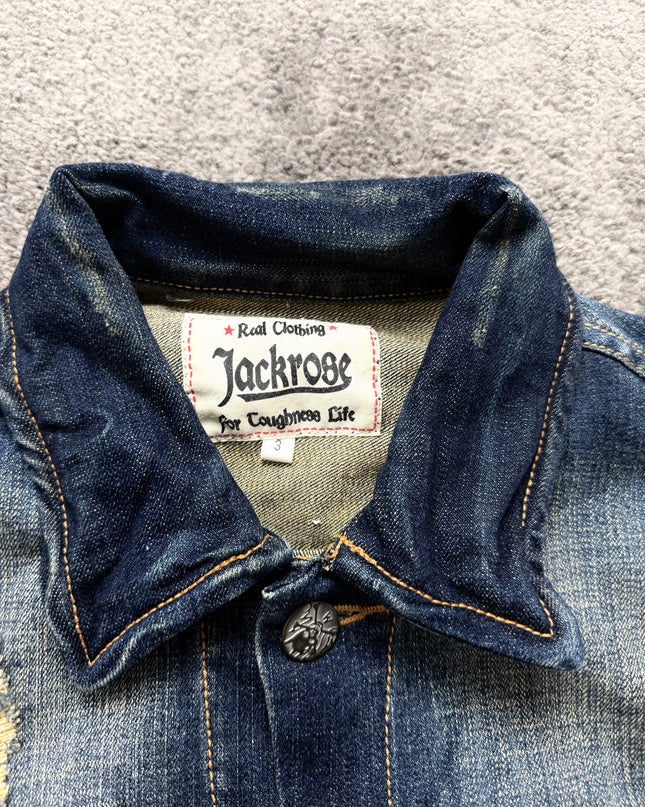 JACKROSE "DISTORTED FADE" DENIM JACKET