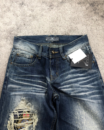 XFRM "DISTRESSED RIOT" DENIM (XS)