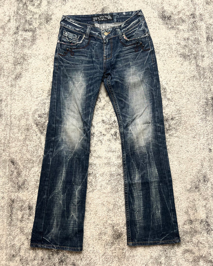 RED PEPPER HEAVY WASH FLARE DENIM