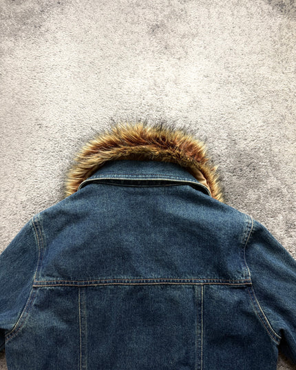HEISEI "FUR RIOT" DENIM JACKET (S)