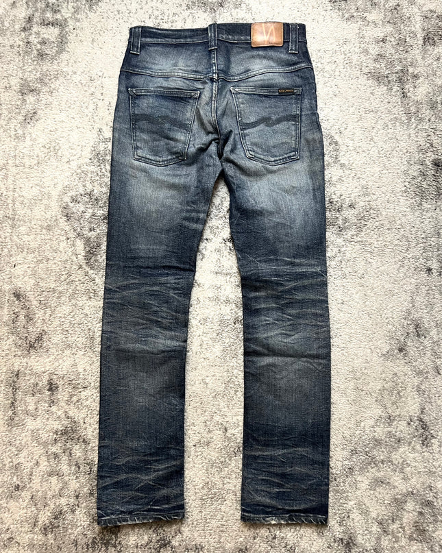 NUDIE JEANS "DEAD SOUL INDIGO" SLIM FIT DENIM