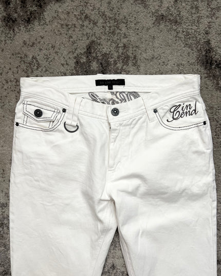 INTHEATTIC WHITE FLARE DENIM