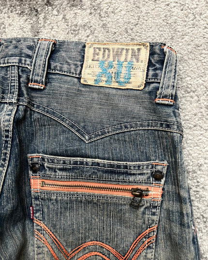 EDWIN XV "NEON RUST" DENIM