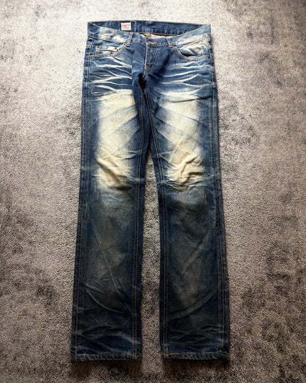 BILLVAN "DISTRESSED INDIGO" DENIM