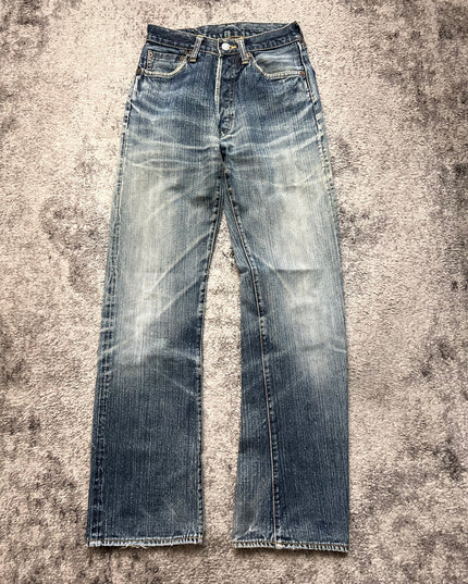 STUDIO D ARTISAN "SUNFADED INDIGO" DENIM