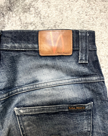 NUDIE JEANS "DEAD SOUL INDIGO" SLIM FIT DENIM