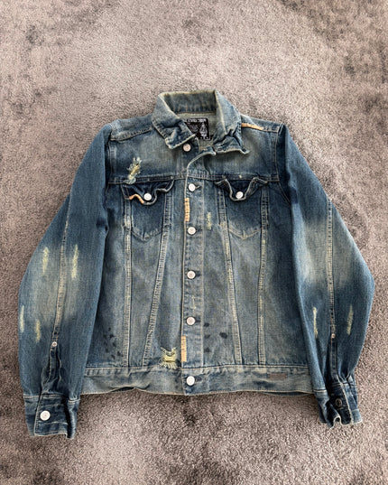 THREE STONES "DUST FADE" DENIM JACKET (S-M)