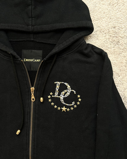 DRESS CAMP EMBELLISHED ZIP HOODIE