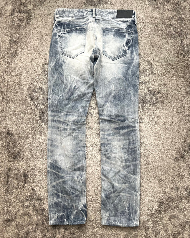 BLACK BY VANQUISH "NOISE BLEACH" DENIM