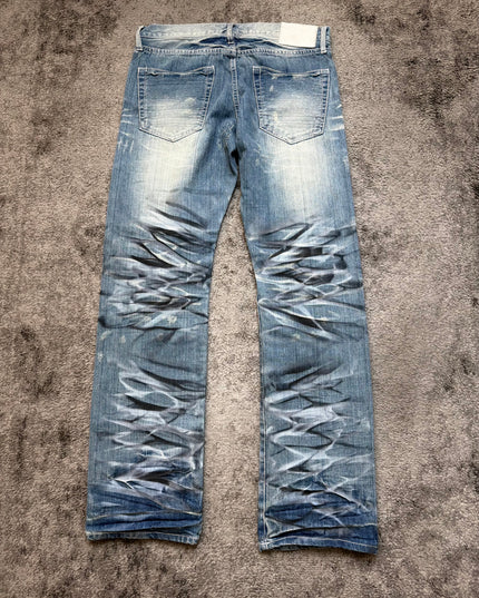 URBAN CRAFT "TORN ECLIPSE" DENIM
