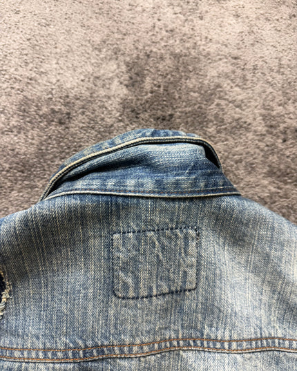 JACKROSE "BROKEN FADE" DENIM JACKET (M)