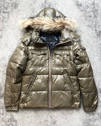 MENS MELROSE "URBAN FROST" FUR PUFFER
