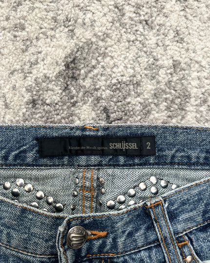 SCHLÜSSEL DISTRESSED CRYSTAL DENIM