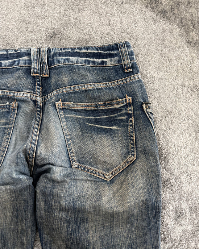 MICHEL KLEIN "SHADOW FLARE" DENIM (S-M)