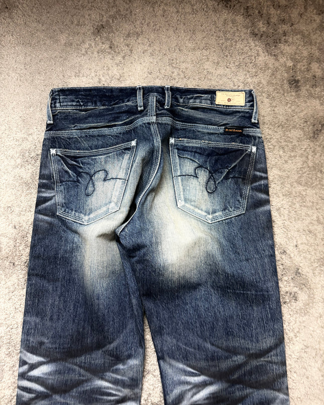 BLUE WAY "SILENT COLLAPSE" DENIM