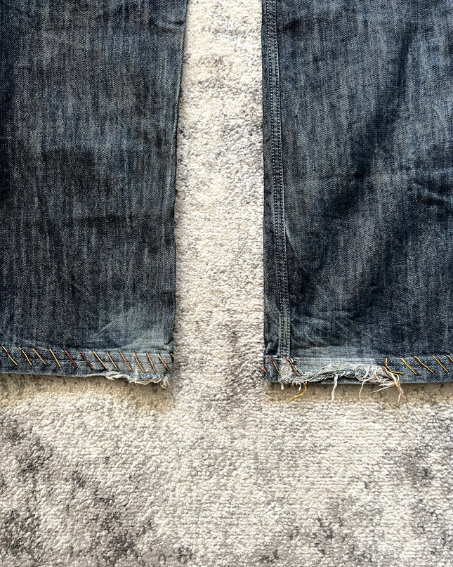 ANTIQUE DENIM RAINBOW BACKPOCKETS