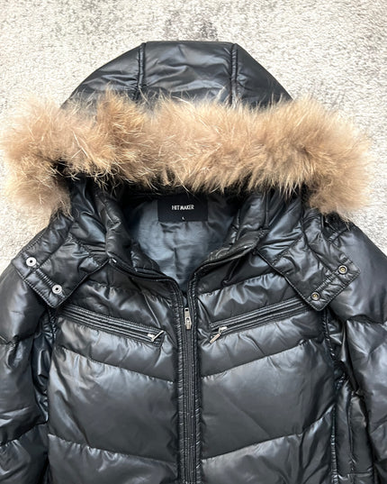 HITMAKER "BLACK PADDED" FUR PUFFER
