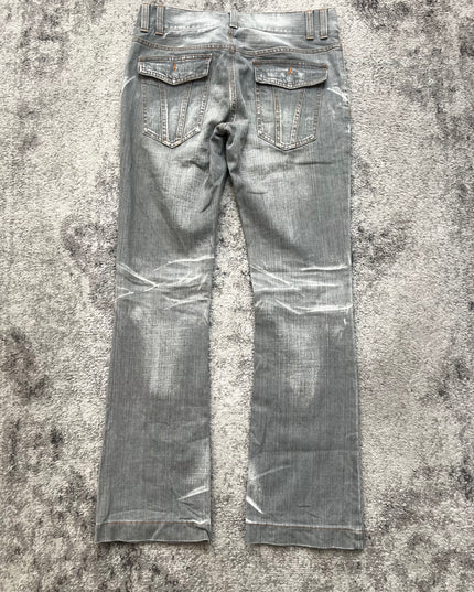 MICHEL KLEIN "SILVER STATIC" DENIM