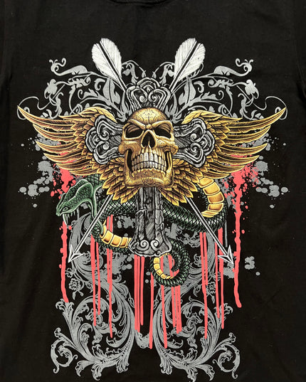 THUNDER PLUS BLADE AND SKULL TEE