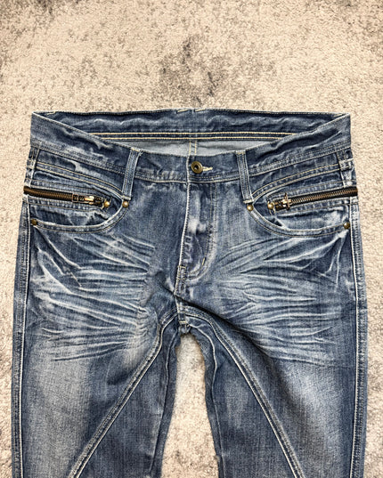 MICHEL KLEIN "FRAGMENTED MEMORY" DENIM