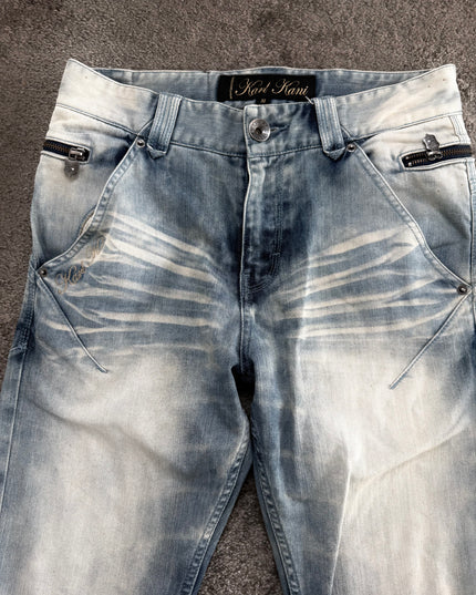 KARL KANI "ICE WASH WAVE" DENIM (M)