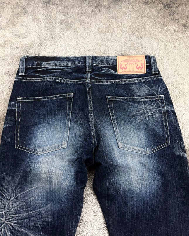 TAKEO KIKUCHI "INDIGO STARBURST" DENIM (S)