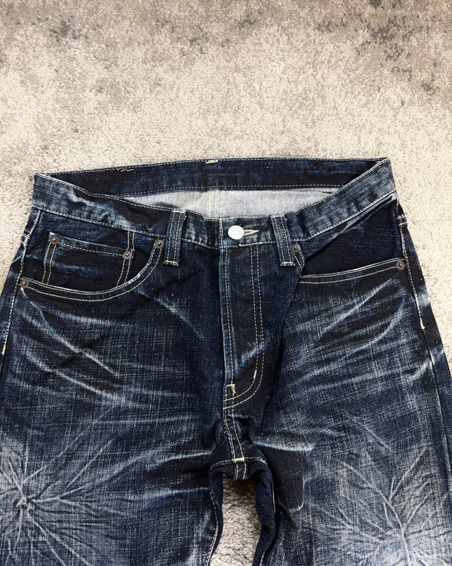 TAKEO KIKUCHI "INDIGO STARBURST" DENIM (S)