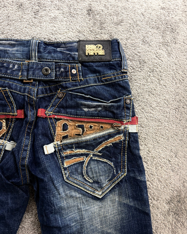 RED PEPPER "INDIGO DRIFT" DENIM (S)
