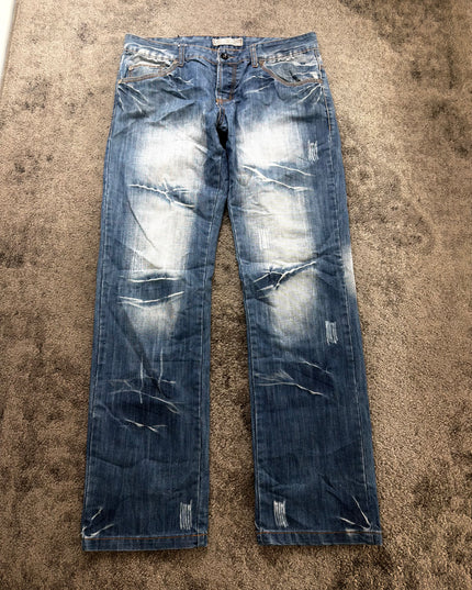 KOSMO LUPO "CRACKED LIGHT" DENIM (M)
