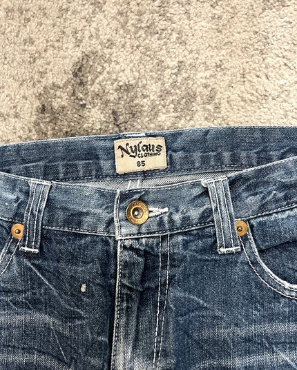 NYLAUS "SPLATTER STATIC" DENIM