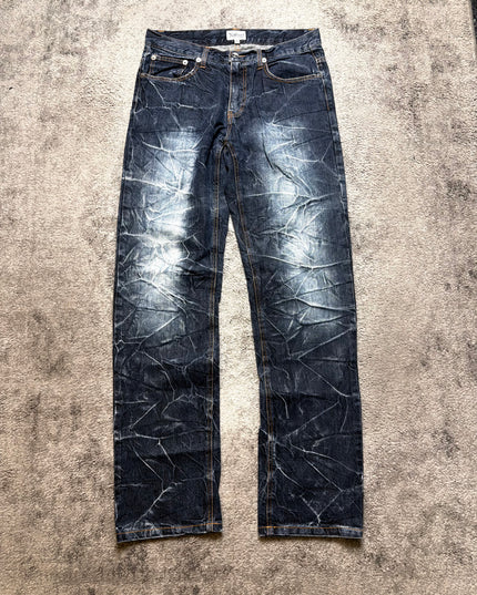 NYLAUS "CRACKED MEMORY" DENIM