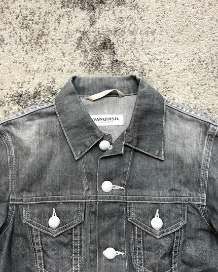 VANQUISH "TOKYO GREYSCALE" DENIM JACKET
