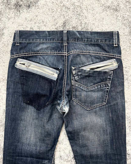 PINBALL DARKBLUE FLARE DENIM