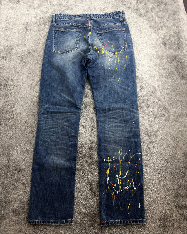 TAKEO KIKUCHI "PAINTED CANVAS" DENIM (S-M)