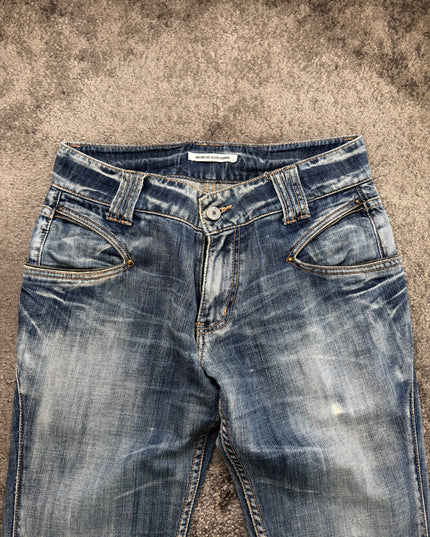 MICHEL KLEIN "SILVER FADE" DENIM